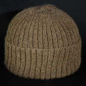 Hand Knitted  Pure Alpaca Beanie